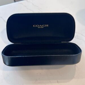 COACH Black Hard Sunglasses Eyeglasses Clam Case